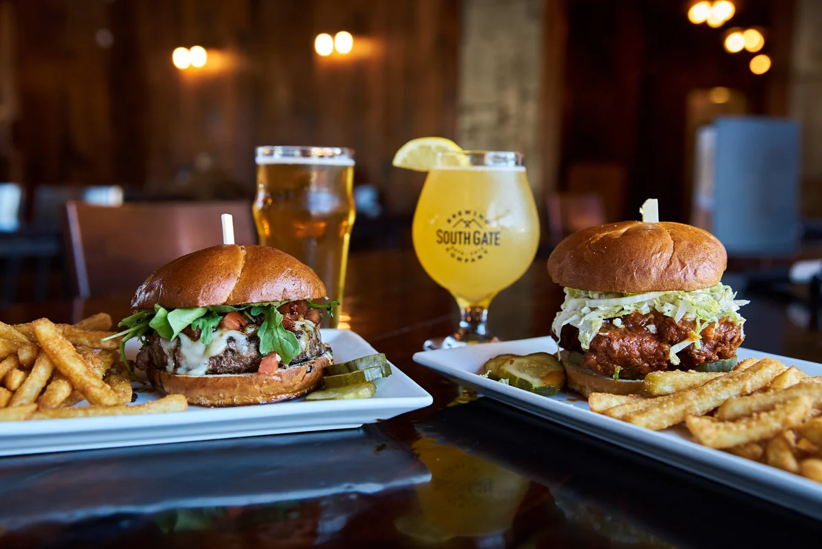 Burgers and craft beer at South Gate Brewing Company in Oakhurst, CA